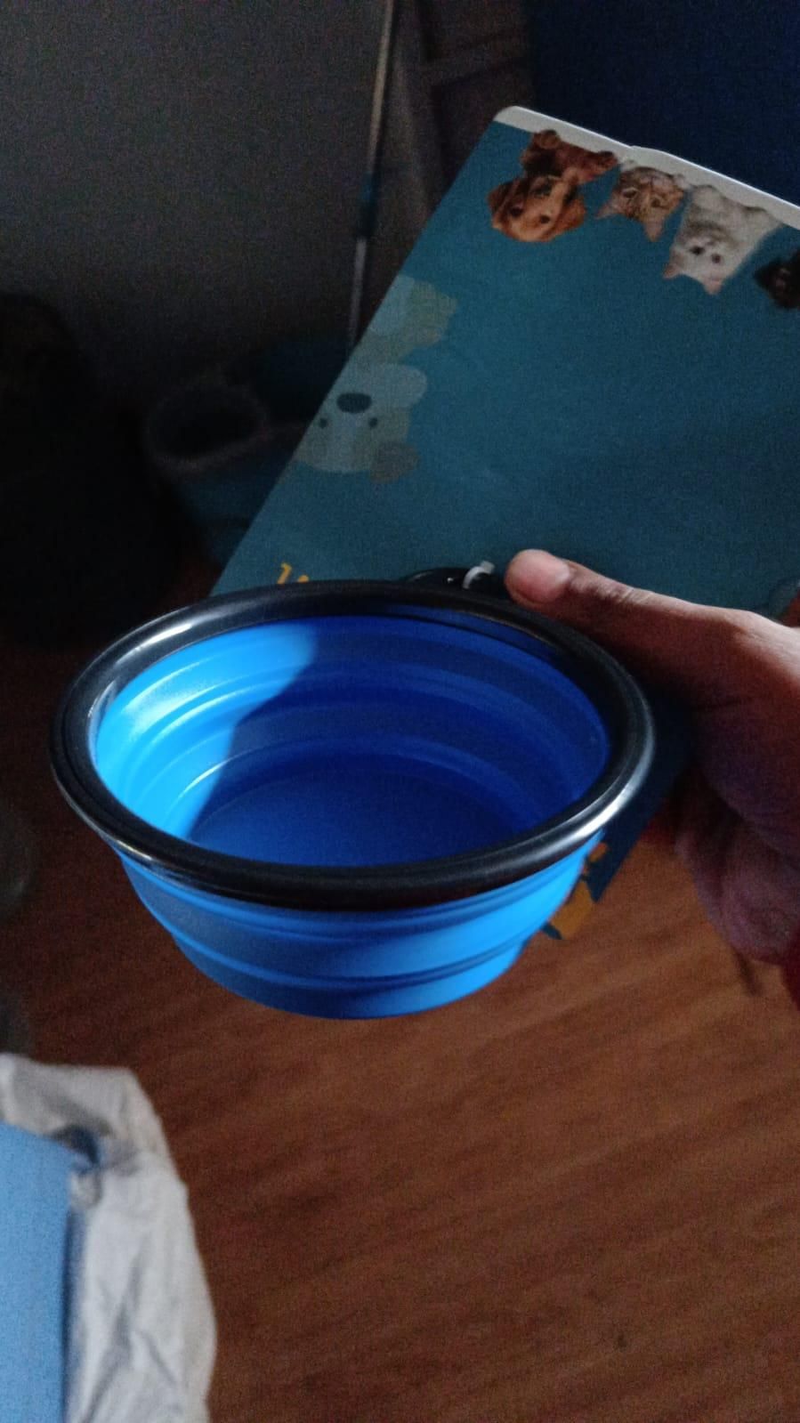 Foldable Silicone Pet Feed Bowl – Compact & Travel-Friendly