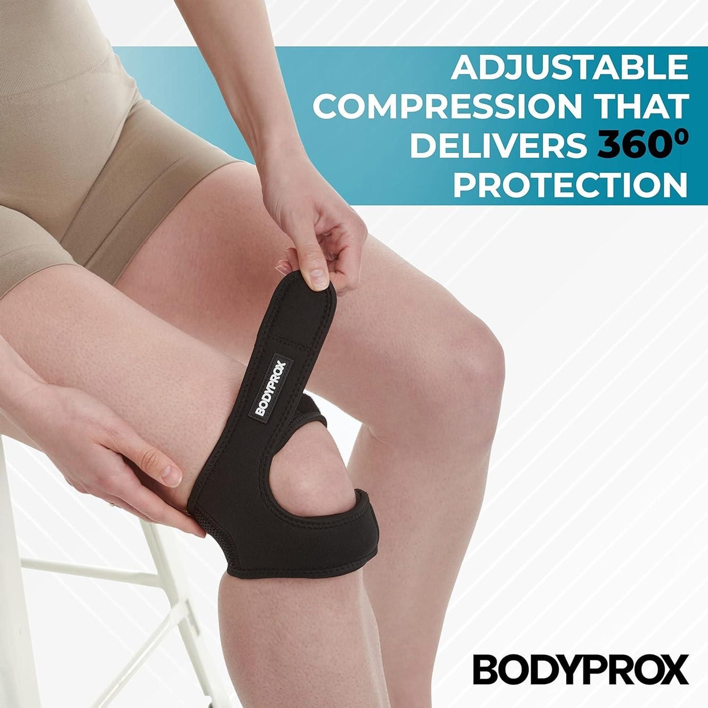 💪 Knee Pain Relief Adjustable Neoprene Knee Strap (Pack of 2)