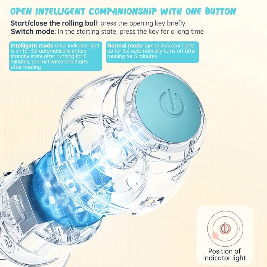 Smart LED 360° Rotating Cat Toy Ball