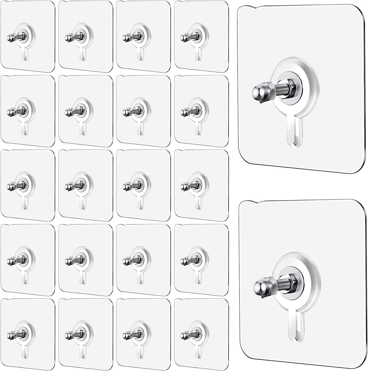 Wall Mount Screw Hooks for Room 10 Pcs