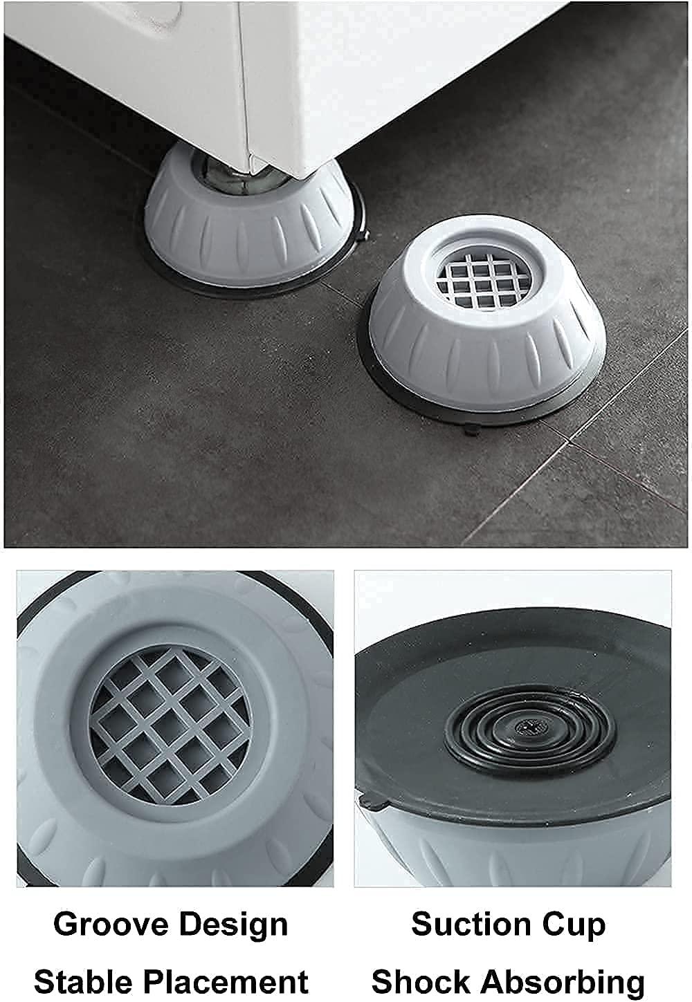 Anti Vibration Pads for Washing Machine – Shockproof Rubber Feet for Washer