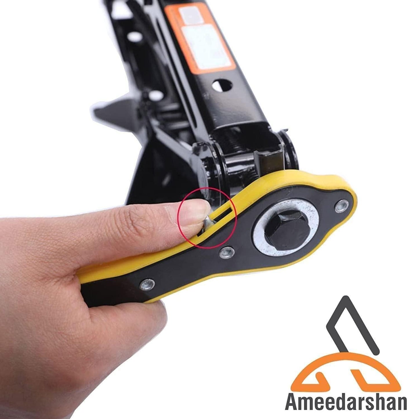 Heavy-Duty Car Jack and Lug Wrench Set