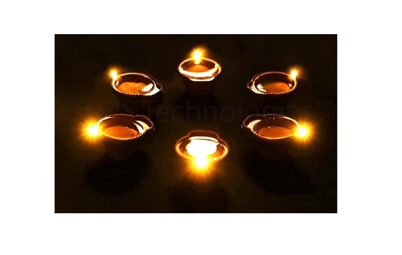 LED Water Sensor Diyas – Automatic On/Off Floating Diya (Pack of 6/12/18/24)