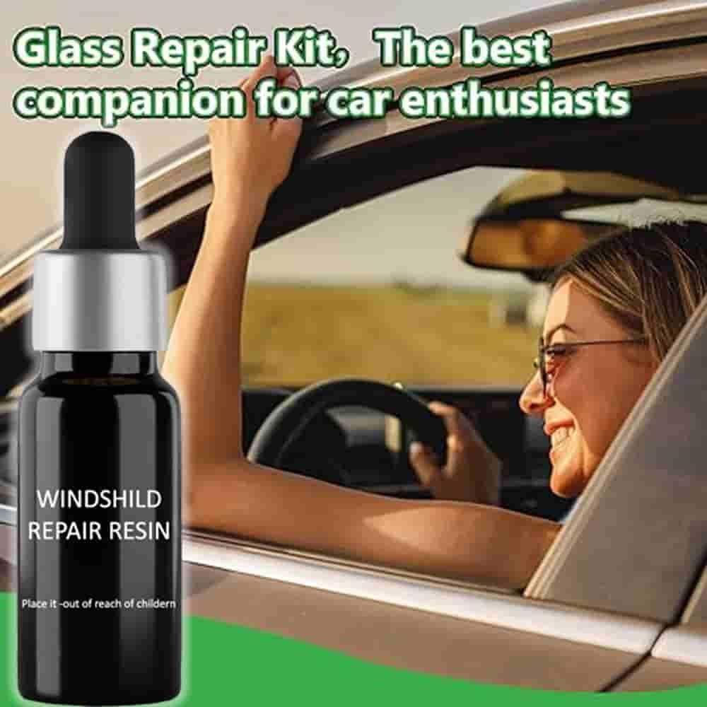 Windshield Repair Resin – Glass Repair Kit (Pack of 1)