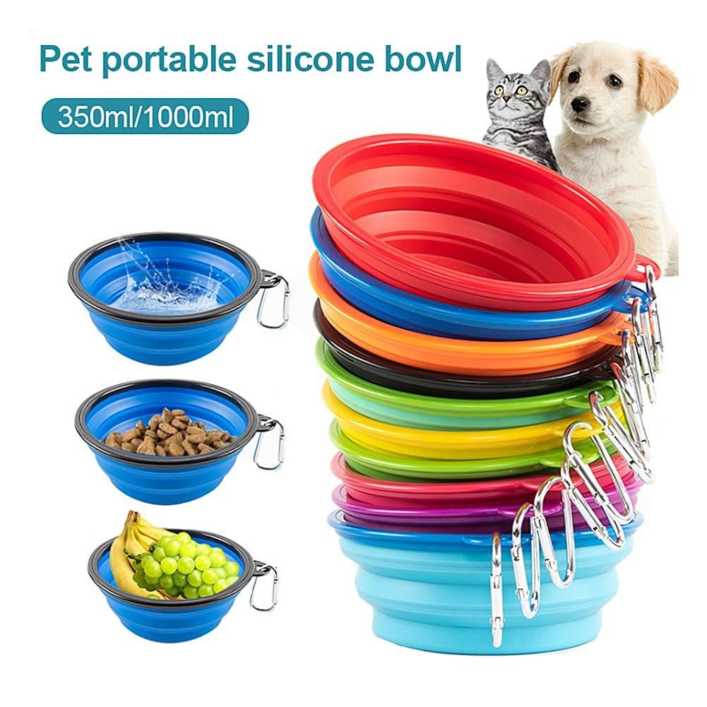 Foldable Silicone Pet Feed Bowl – Compact & Travel-Friendly