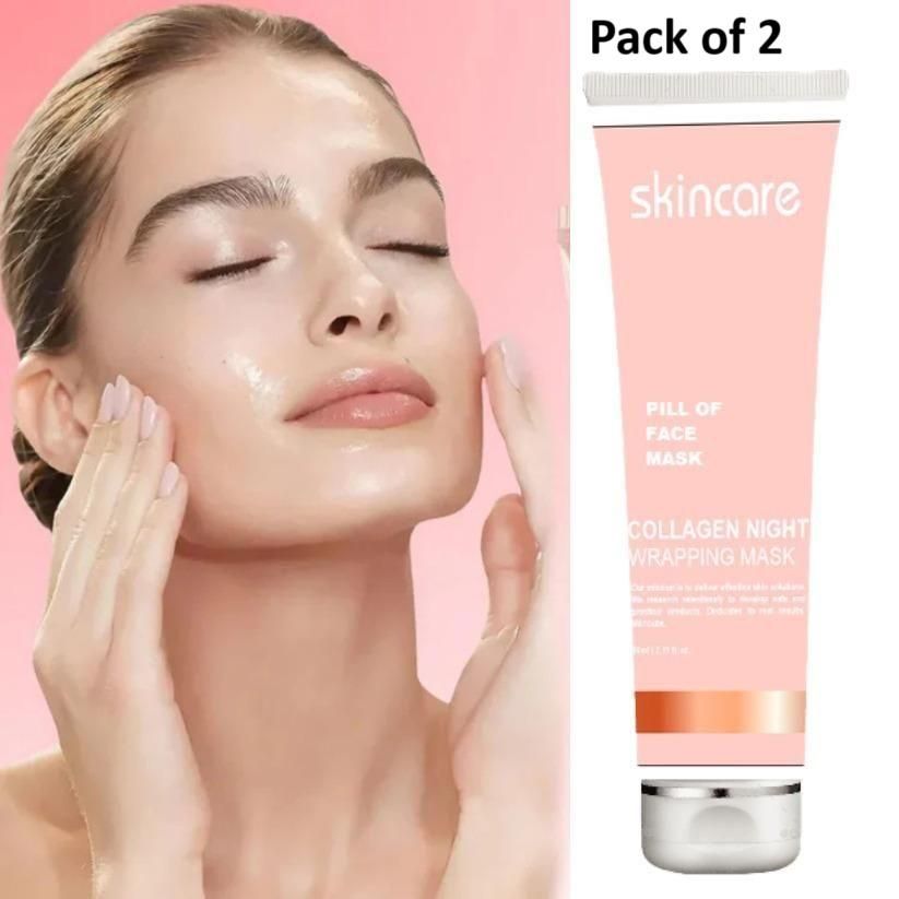๐ Collagen Night Wrapping Peel Off Mask | Skin Repair & Glow | Pack of 2 ๐