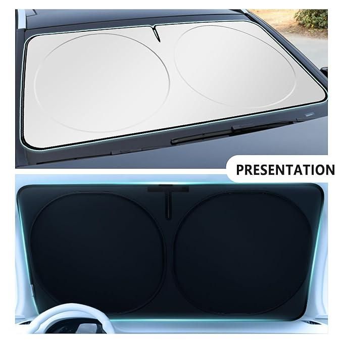 Folding Car Window Sunshade Cover – UV Protection & Heat Blocker for Cool Interiors (Pack of 1)
