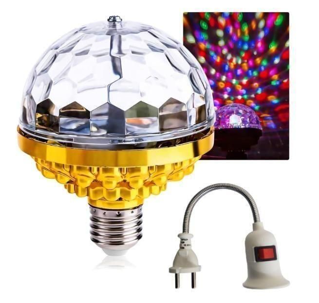 Rotating Magic Disco Ball Light with USB Lamp Holder