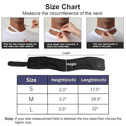 Cervical Collar – Neck Support Brace for Pain Relief and Recovery (Multiple Sizes Available)
