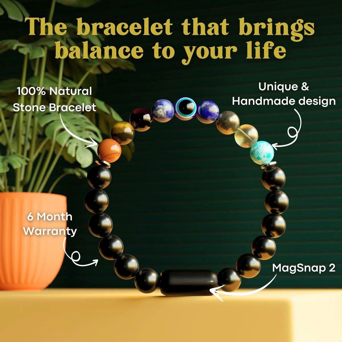 🌟 Super 9 Chakra Energy Healing Bracelet
