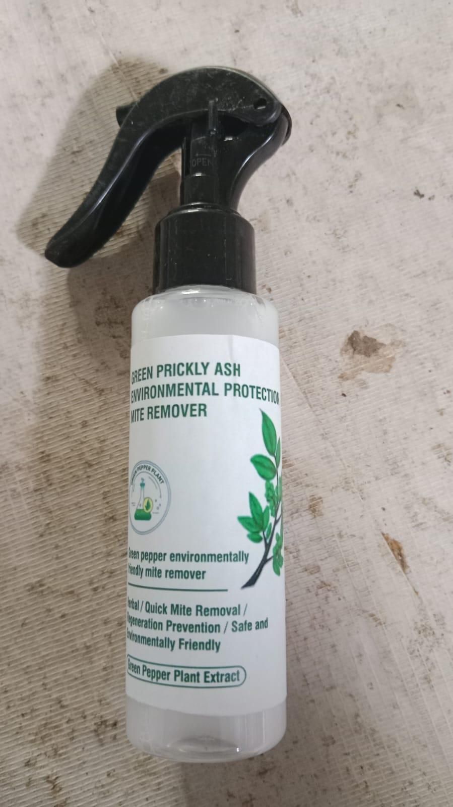 Green Pepper Anti-Mite Spray for Bedding & Clothes – 100ML Natural Mite Repellent Spray