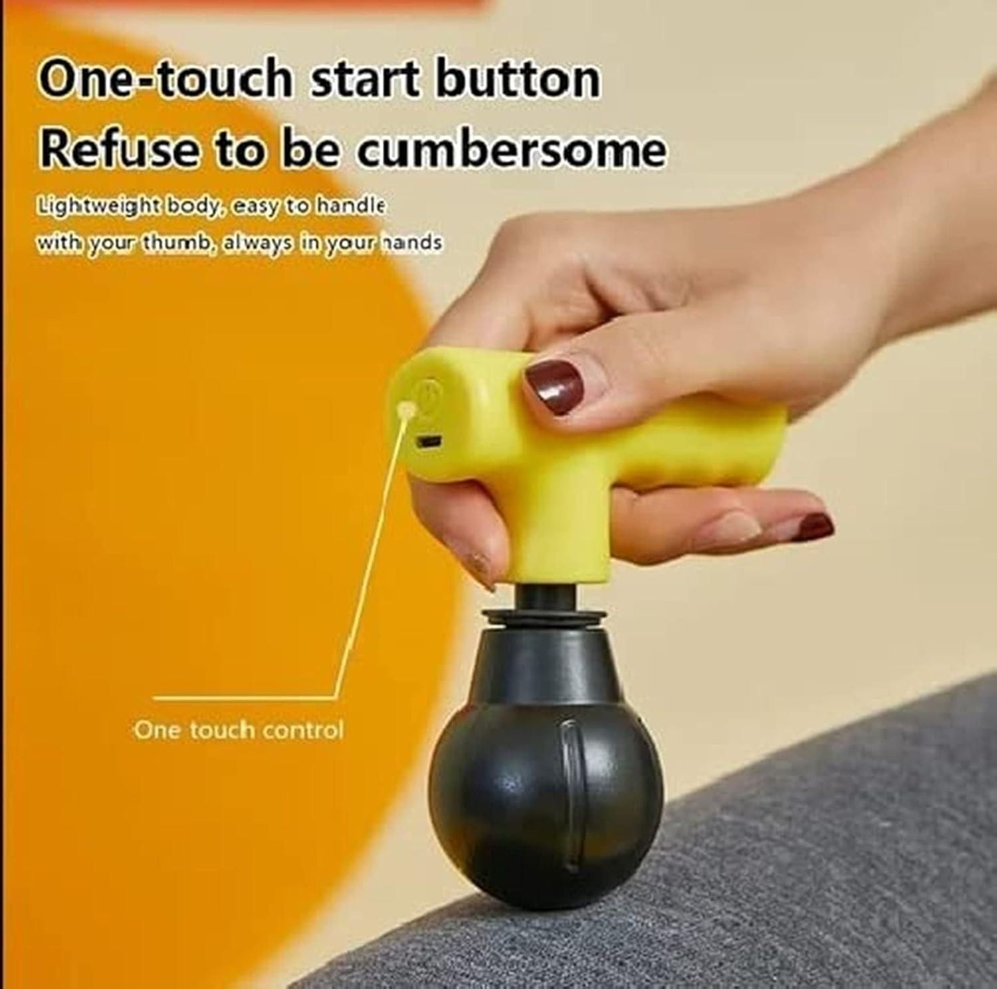 Mini Facial Gun Deep Muscle Massager | Compact Electric Muscle Relief Massager