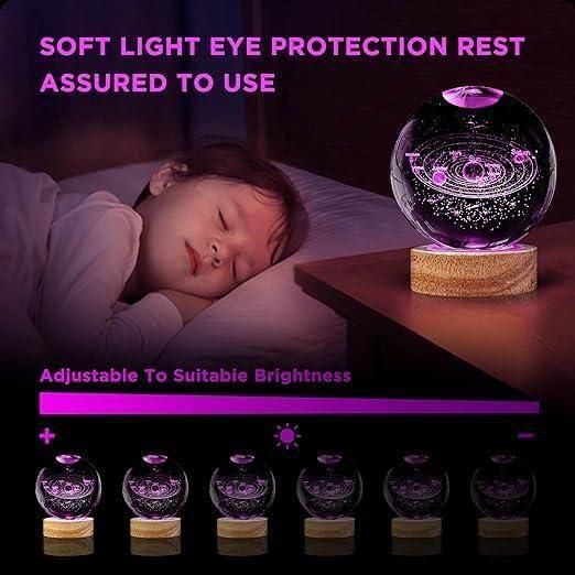 3D Crystal Lamp Ball | Assorted Color Designs