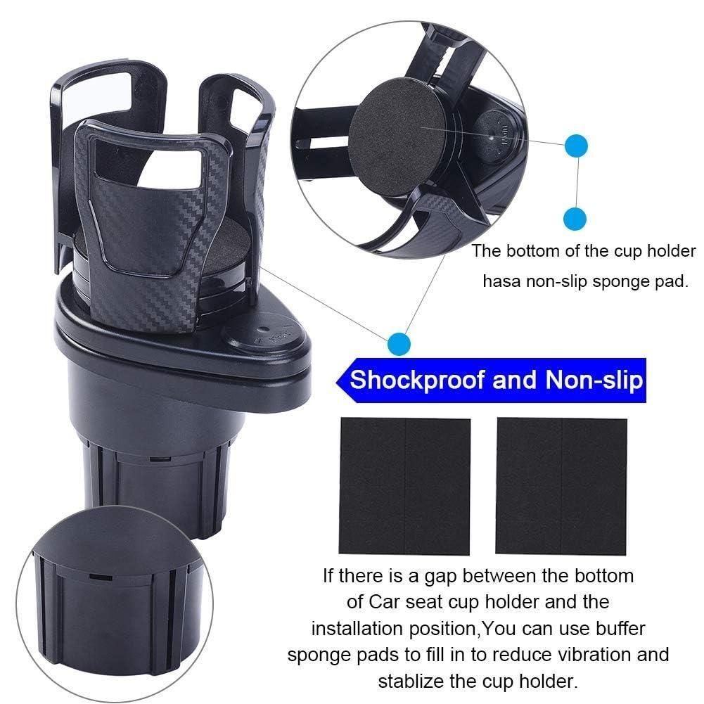 2-in-1 Adjustable Rotating Car Cup Holder