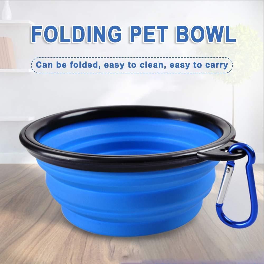 Foldable Silicone Pet Feed Bowl – Compact & Travel-Friendly