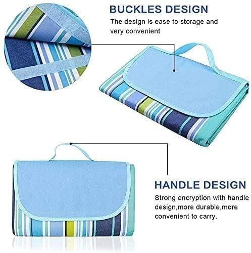 Washable Picnic Mat – Waterproof, Foldable & Portable Outdoor Blanket (71 x 57 Inches, Assorted Colors)