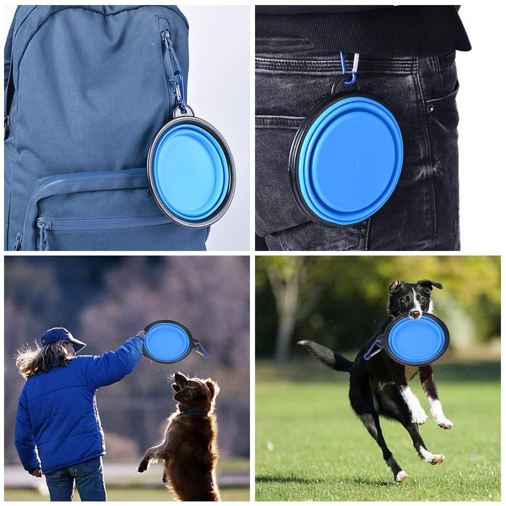 Foldable Silicone Pet Feed Bowl – Compact & Travel-Friendly