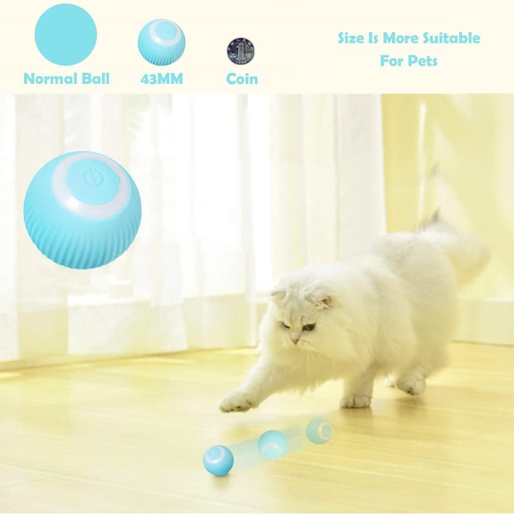 Smart LED 360° Rotating Cat Toy Ball
