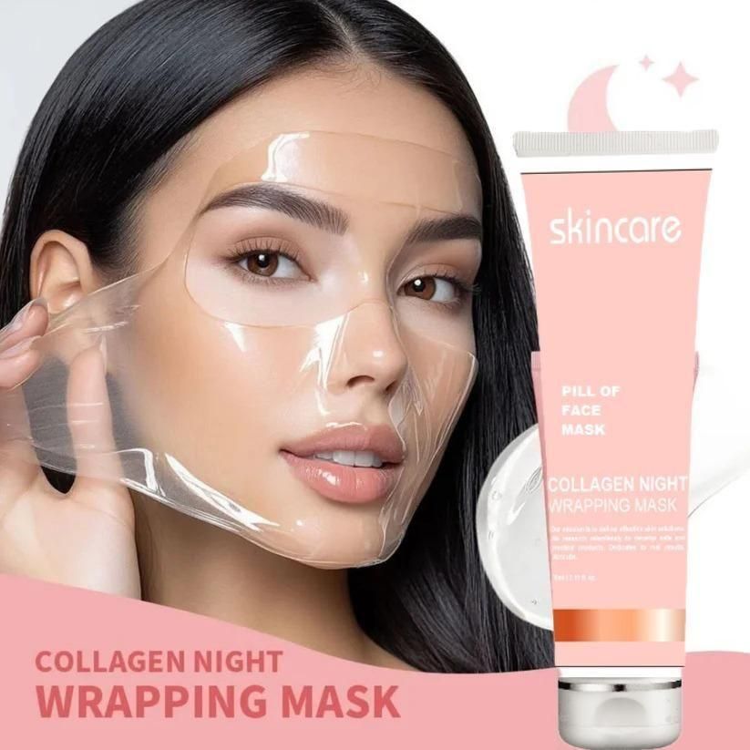๐ Collagen Night Wrapping Peel Off Mask | Skin Repair & Glow | Pack of 2 ๐