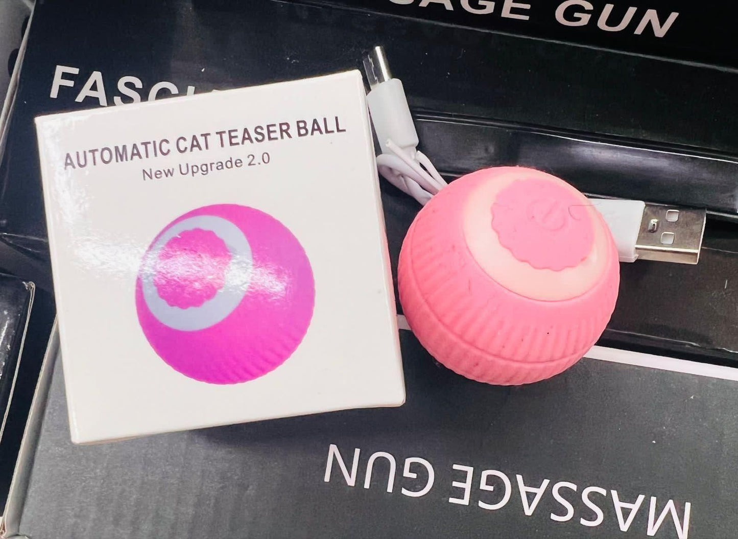 Smart LED 360° Rotating Cat Toy Ball