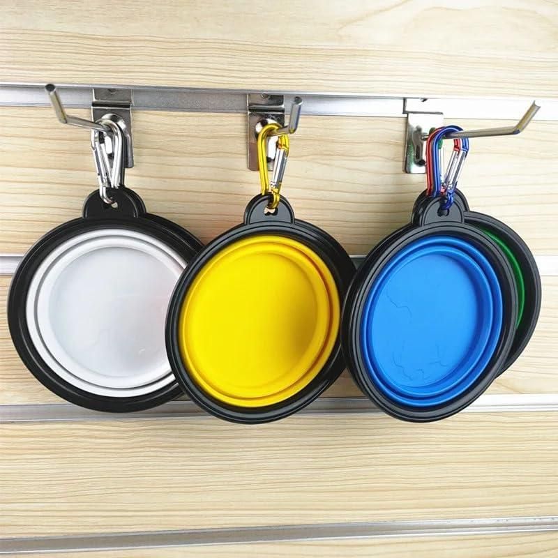 Foldable Silicone Pet Feed Bowl – Compact & Travel-Friendly