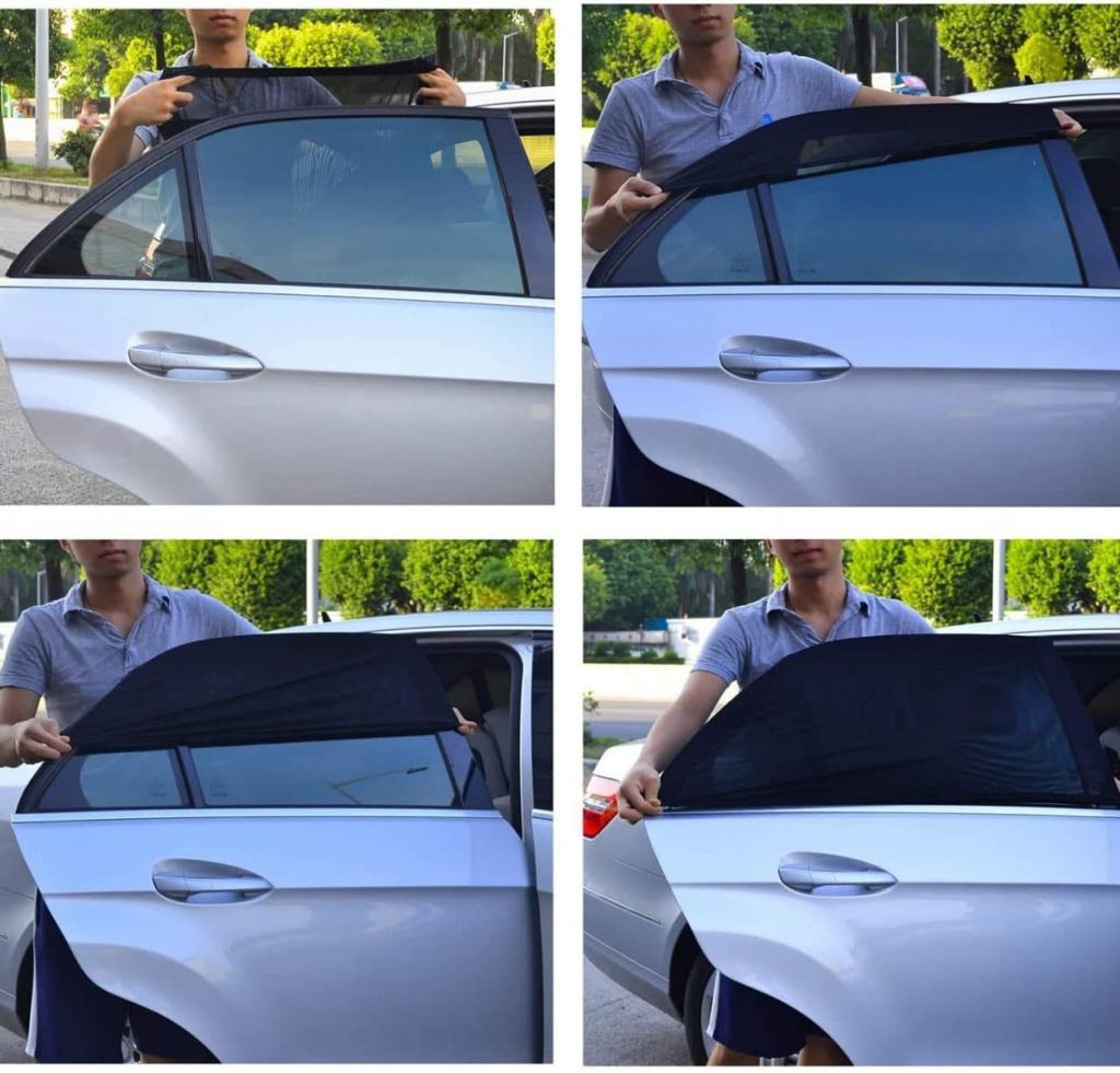 Universal Car Side Window UV Protection Mesh Curtains
