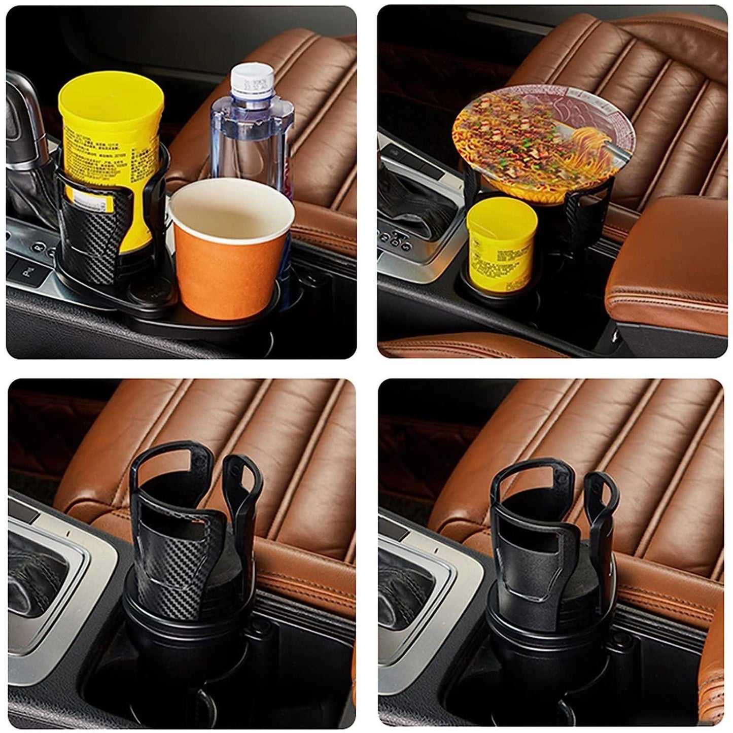 2-in-1 Adjustable Rotating Car Cup Holder