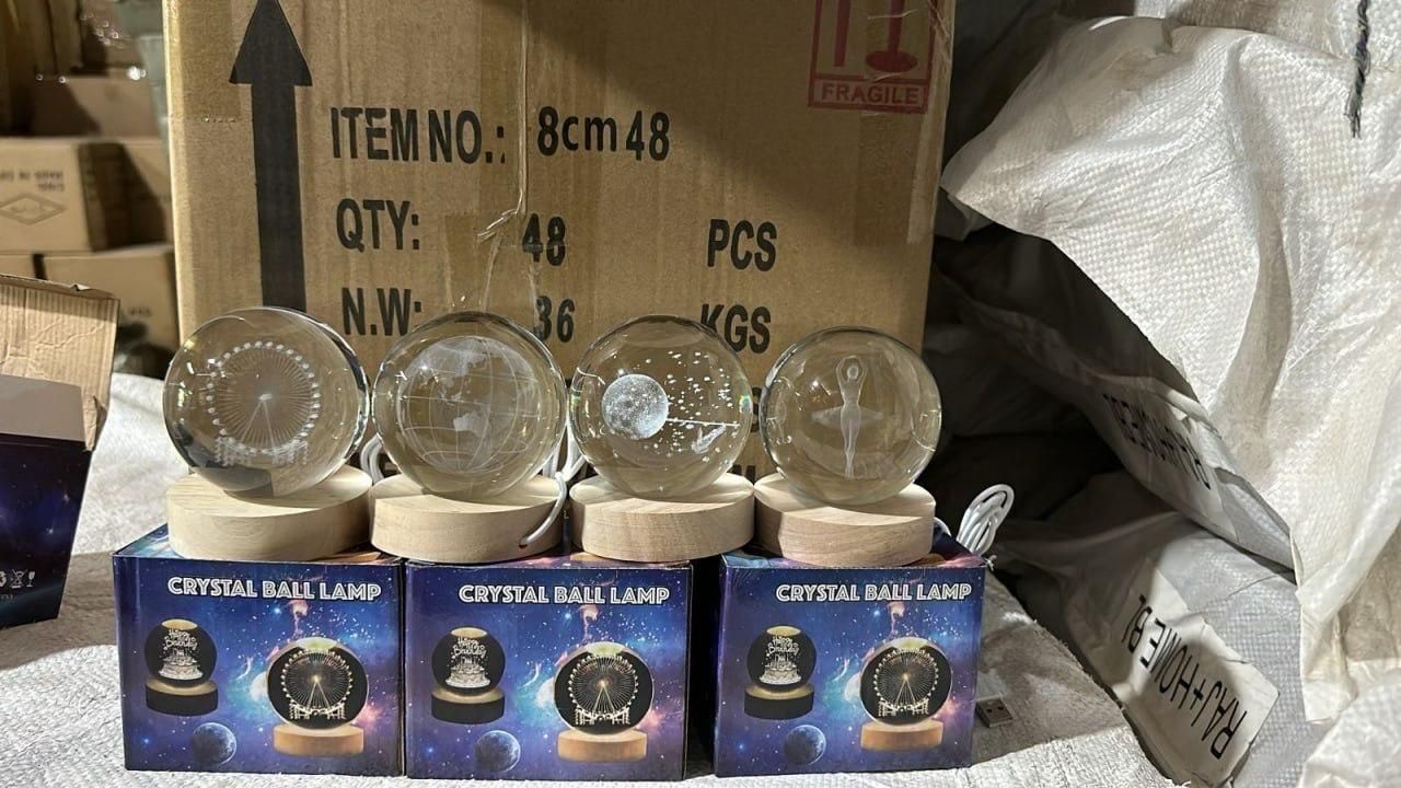 3D Crystal Lamp Ball | Assorted Color Designs