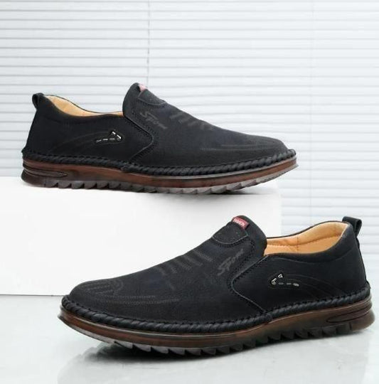 Men’s Soft Leather Casual Slip-On Shoes – Stylish Comfort for Everyday Wear