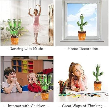 LED Musical Dancing & Mimicry Cactus Toy for Kids