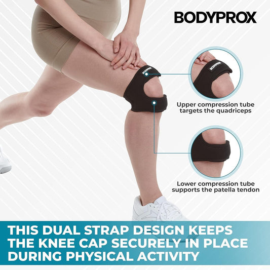 💪 Knee Pain Relief Adjustable Neoprene Knee Strap (Pack of 2)