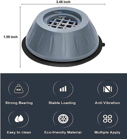 Anti Vibration Pads for Washing Machine – Shockproof Rubber Feet for Washer