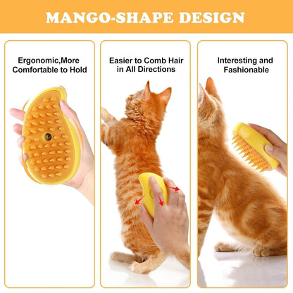 3-in-1 Steaming Pet Hair Brush
