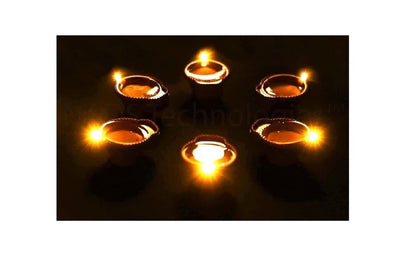 LED Water Sensor Diyas – Automatic On/Off Floating Diya (Pack of 6/12/18/24)