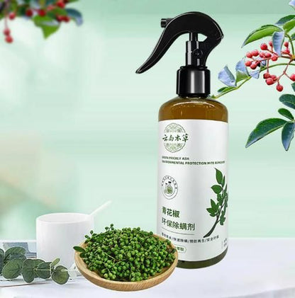 Green Pepper Anti-Mite Spray for Bedding & Clothes – 100ML Natural Mite Repellent Spray
