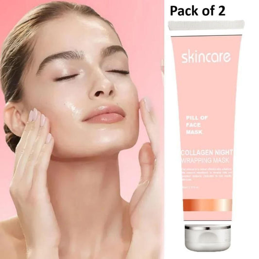 🌙 Collagen Night Wrapping Peel Off Mask | Skin Repair & Glow | Pack of 2 🌟