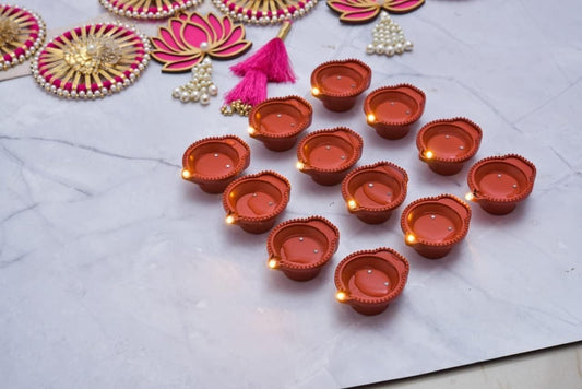 LED Water Sensor Diyas – Automatic On/Off Floating Diya (Pack of 6/12/18/24)