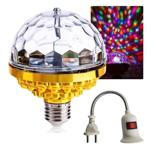 Rotating Magic Disco Ball Light with USB Lamp Holder