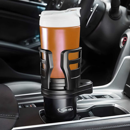 2-in-1 Adjustable Rotating Car Cup Holder