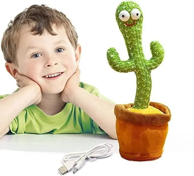 LED Musical Dancing & Mimicry Cactus Toy for Kids