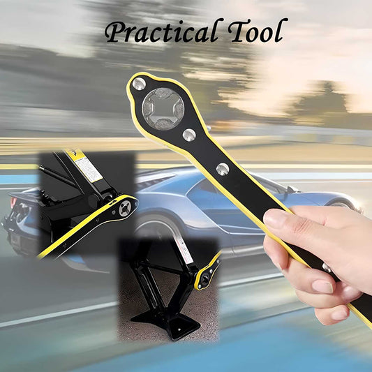 Heavy-Duty Car Jack and Lug Wrench Set