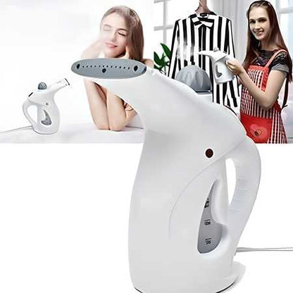 2-in-1 Fast Heat-Up Handheld Garment & Facial Steamer Iron Brush