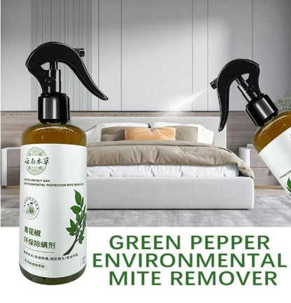Green Pepper Anti-Mite Spray for Bedding & Clothes – 100ML Natural Mite Repellent Spray
