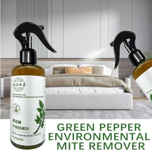 Green Pepper Anti-Mite Spray for Bedding & Clothes – 100ML Natural Mite Repellent Spray
