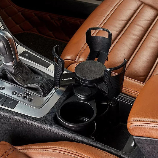 2-in-1 Adjustable Rotating Car Cup Holder