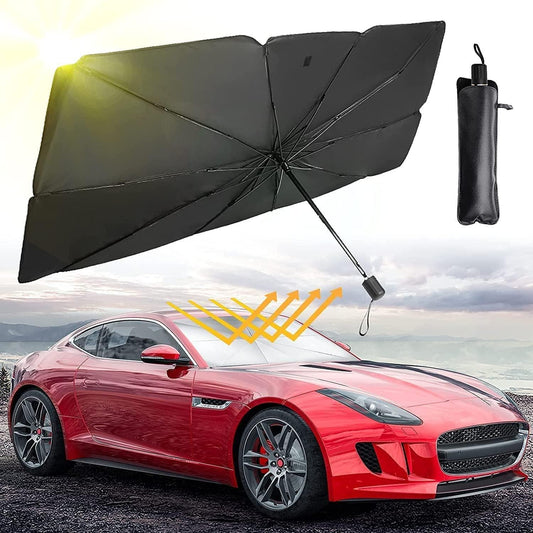 Car Windshield Sun Shade Umbrella – Foldable UV & Heat Protection