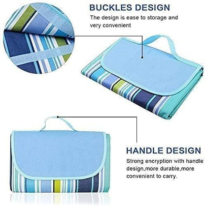 Washable Picnic Mat – Waterproof, Foldable & Portable Outdoor Blanket (71 x 57 Inches, Assorted Colors)