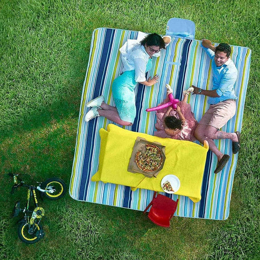 Washable Picnic Mat – Waterproof, Foldable & Portable Outdoor Blanket (71 x 57 Inches, Assorted Colors)