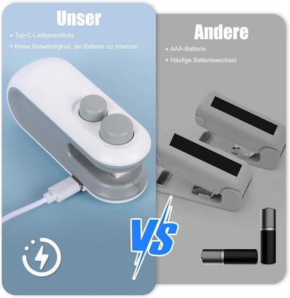 2-in-1 Portable Mini USB Rechargeable Bag Sealer & Cutter