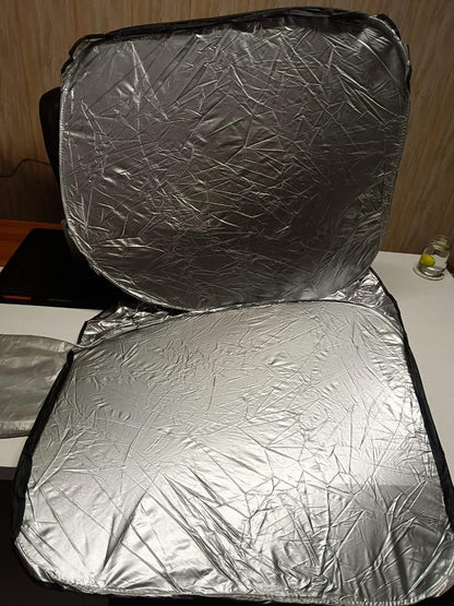 Folding Car Window Sunshade Cover – UV Protection & Heat Blocker for Cool Interiors (Pack of 1)